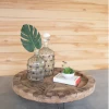 Kalalou Recycled Round Wood Display Tray Decor