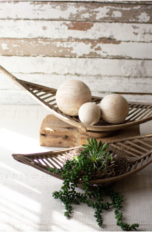 Kalalou Bamboo Leaf Baskets