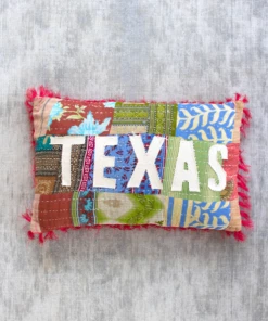 Kalalou Decor Texas Kantha Pillow