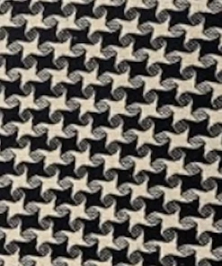 GIFTCRAFT Black & Cream Handloom Throw Decor