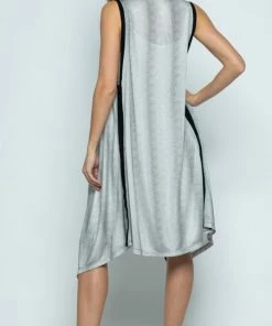 Vocal Animal Print Long Open Vest