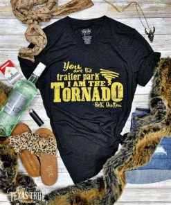Texas True Threads Accessories I Am The Tornado Tee With Gold Ink - Yellowstone TV Show Tee