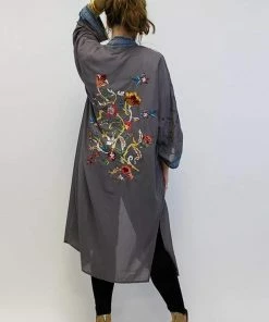 Avani Del Amour Dusters - Kimonos DON'T DILLY DALLY DUSTER LENGTH KIMONO