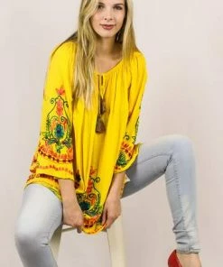 Avani Del Amour Tunics Flirty Fiesta Embroidered Tunic