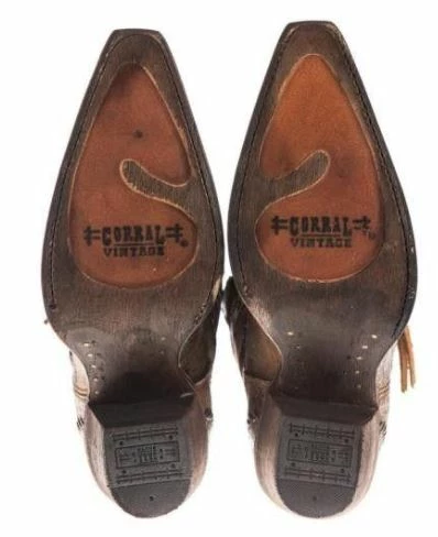 Boots Corral Women's Aztec Embroidered Whipstitched Boot Snip Toe C2872 (PM)