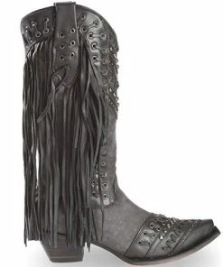 Corral Women's Studded Side Fringe Cowgirl Boot Snip Toe - C3006 (PM)