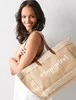 Charlie Paige Burlap Market Totes