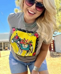 Texas True Threads Accessories Callie Ann Stetler Hand Painted Burro