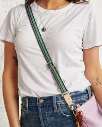 Consuela Accessories Slim Black Webbing Crossbody