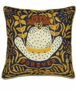Ball Caps Karma Living - STETSON RIDER HAT PILLOW 18X18