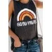 Suzie Q Ladies Rainbow Good Vibes Tank