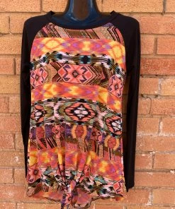 JJs Designs Aztec Long Sleeve Shirt Ladies