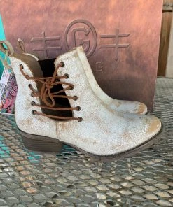 Circle G Whitewash Ankle Boot