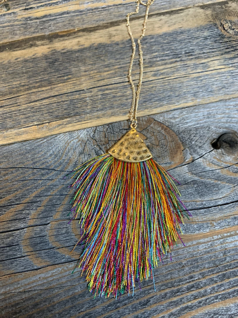JJs Designs Accessories Thread Tassel Necklace