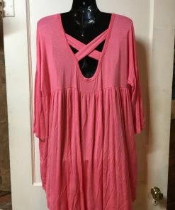 Bellamie Coral High Low Tunic -Plus Tunics