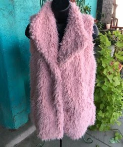 Wonderful And Young Pink Sherpa Vest