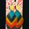 JJs Designs Accessories Feather Leather Earrings