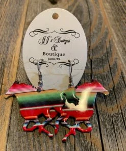 JJs Designs Serape Horse Earrings