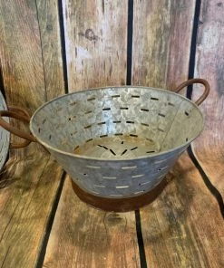 J Casa Decor Galvanized Olive Bucket