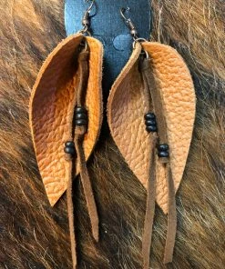 JJs Designs Leather Folded Teardrops