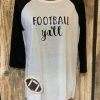 L&B Life Ladies Football Ya'll Raglan T-Shirt