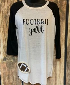 L&B Life Ladies Football Ya'll Raglan T-Shirt
