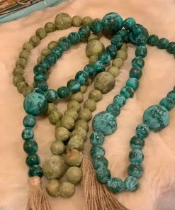 Tha Wholesale Guy Clay Rosary Beads W/Tassel Accessories