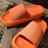 Ace Trading Top Moda Orange Slides Sandals