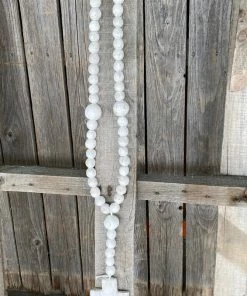 Tha Wholesale Guy Clay Rosary Beads W/Cross Decor