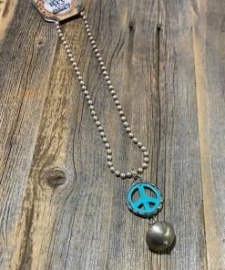 Art By Amy Peace Necklace With Navajo Bead Jewelry