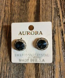 Aurora Swarovski Crystal Halo Earrings Accessories