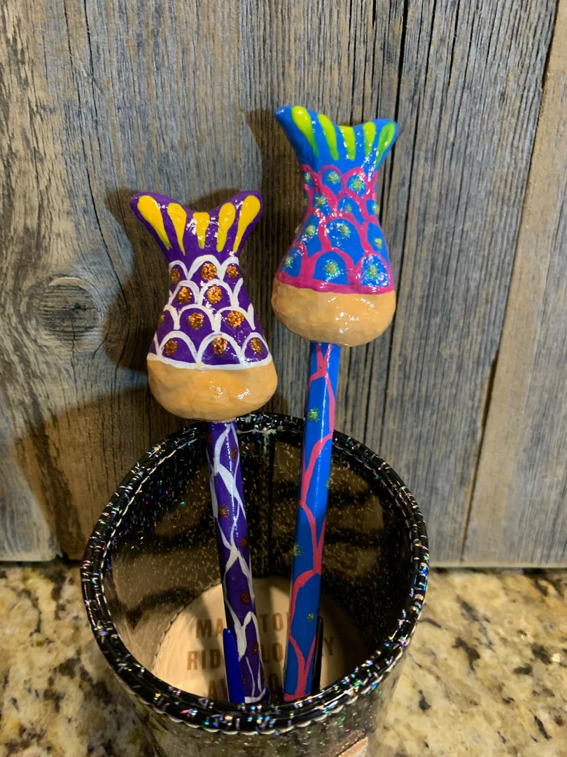 Accessories Paper Mache Ink Pens By Consuela