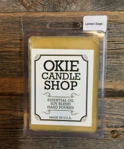 Okie Candle Shop Decor Lemon Sage Candle