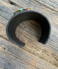 A Rare Bird Accessories Leopard Cuff W/Turquoise Stone - 2 Styles