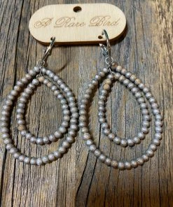 A Rare Bird Accessories Teakwood Teardrop Earrings/ 10 Colors