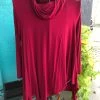 LILYPAD Ladies Red Cowl Neck Tunic