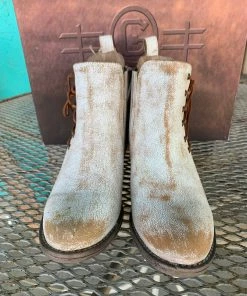 Circle G Whitewash Ankle Boot