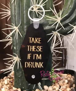 Rusty Arrow Designs Accessories Retro Hotel Motel Key Chains