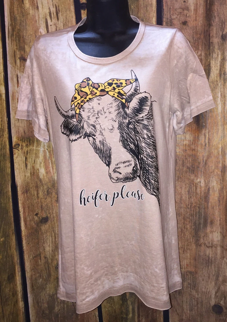 JJs Designs Heifer Please - T-Shirt
