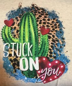JJs Designs Ladies Stuck On You Cactus T Shirt