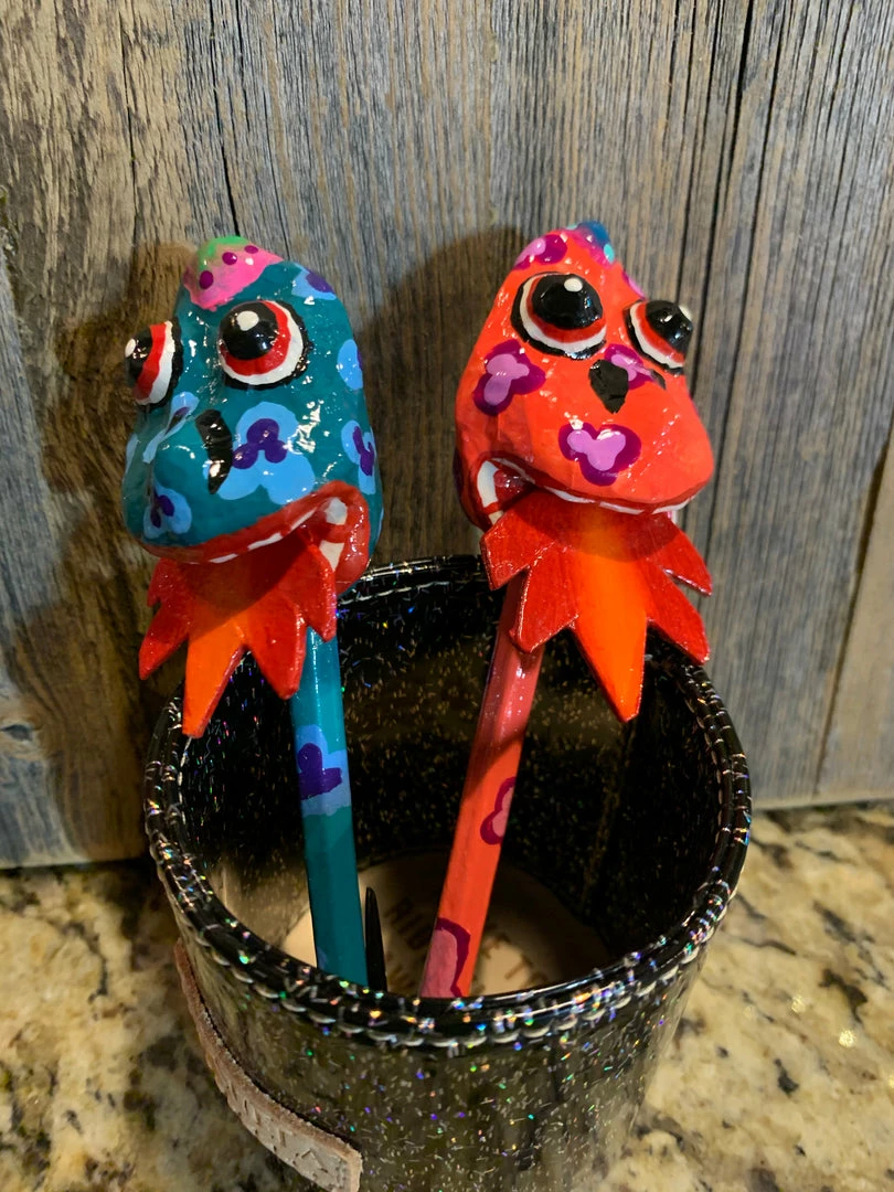 Accessories Paper Mache Ink Pens By Consuela