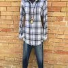 KYLA SEO Ladies Nina Plaid Shirt With Embroidery
