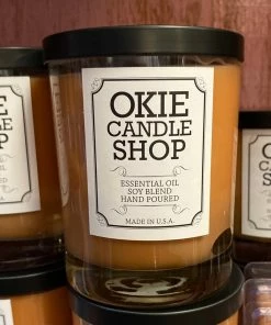 Okie Candle Shop Okie Teak Leather Candles & Melts Decor