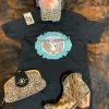 JJs Designs Rhinestone Steer T Shirt