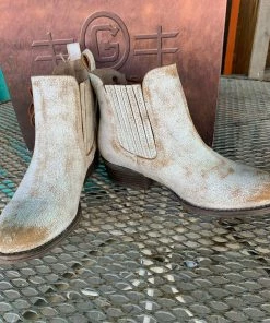 Circle G Whitewash Ankle Boot