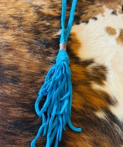 Art By Amy Braided Leather Tassel Necklace