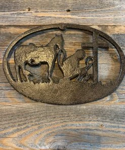 Duitsman Wholesale Decor Praying Cowboy Metal Plaque