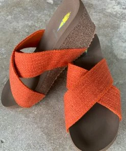 Volatile Newcastle Orange Sandals