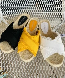 Charlie Paige Linen Sandals -3 Colors