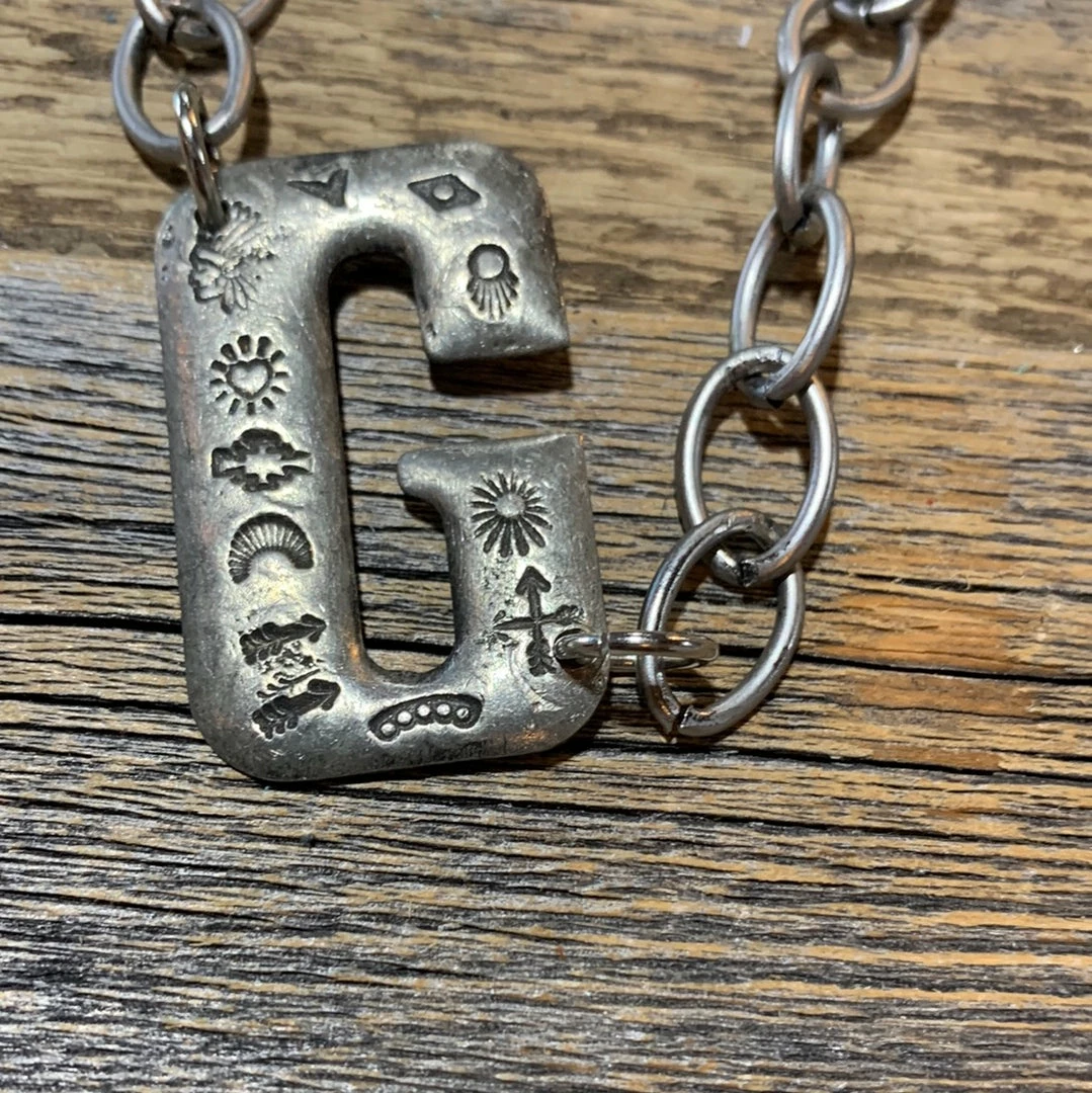 Art By Amy Jewelry Aztec “Initial” Necklace -various